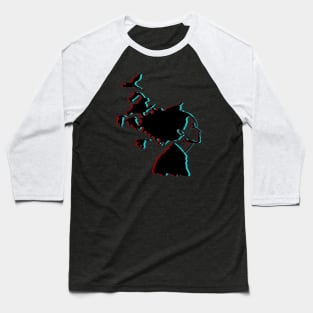 Raven Haired Girl Baseball T-Shirt